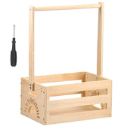 Panier de rangement en bois pour bébé - Caisse cadeau polyvalente pour chambre d'enfant - Ombre Interieur