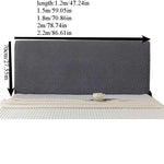 Couvre-tête de lit protection poussière gris clair
