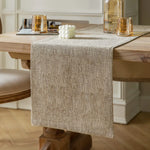 table ferme toile jute tissage rustique beige clair tissu coton classique clips métalliques usage