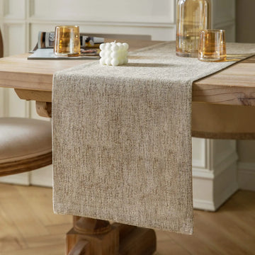 table ferme toile jute tissage rustique beige clair tissu coton classique clips métalliques usage