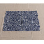 serviettes table japonais motif vagues bleu marine blanc respectueuses environnement