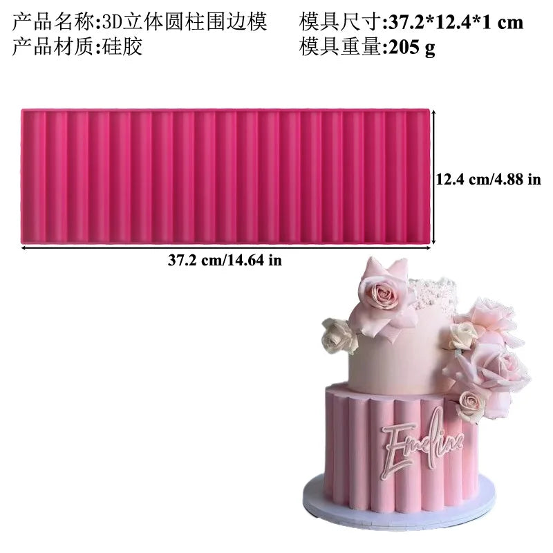 moules silicone gâteau dentelle origami bordure fondant deco pâtisserie triangles floral modernes