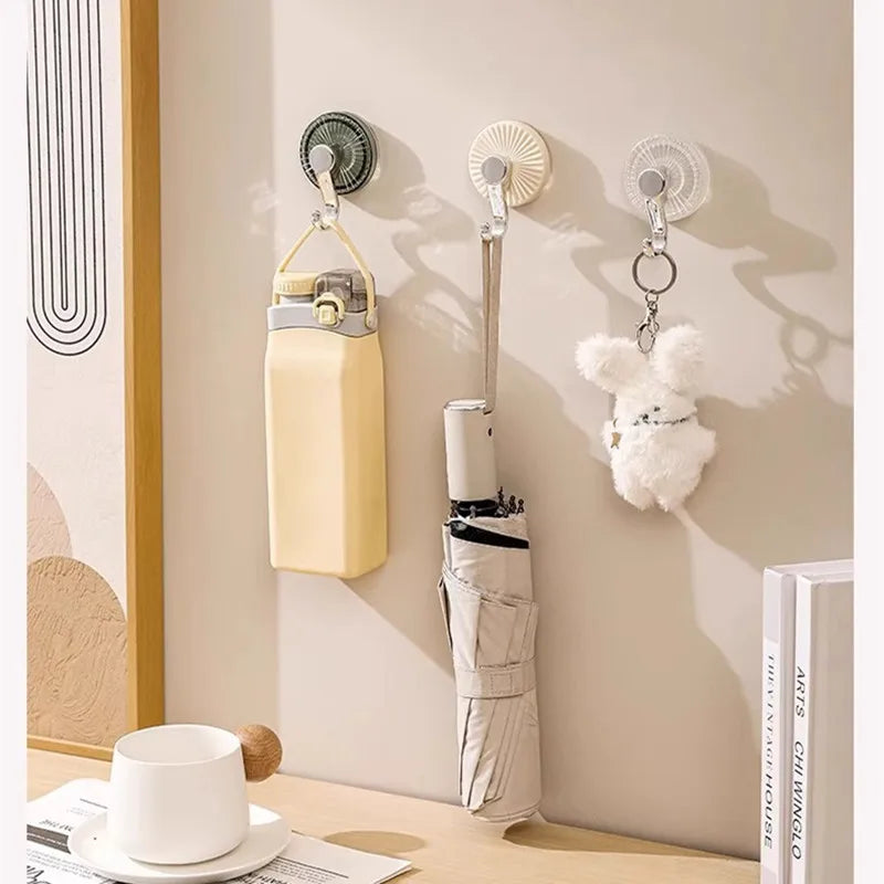 crochet mural ventouse transparent vert beige moderne minimaliste adhésif salle bains cuisine