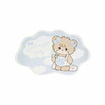tapis rose clair blanc chaton nuages good night baby moderne chambre enfant résistant