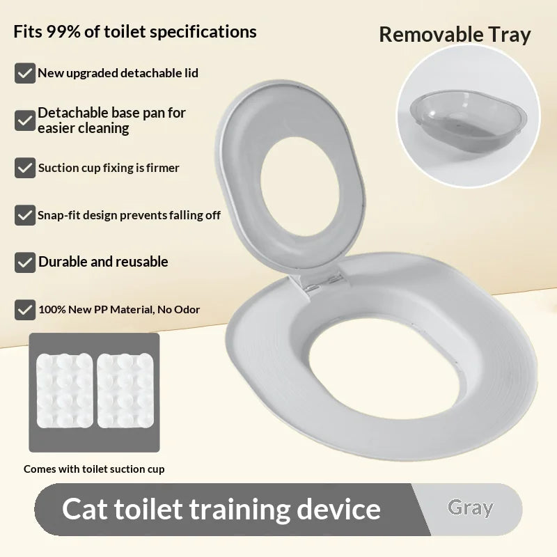 siège toilette chats rose moderne adhésif tapis propreté nettoyage animal dimension 39cm 36.5cm