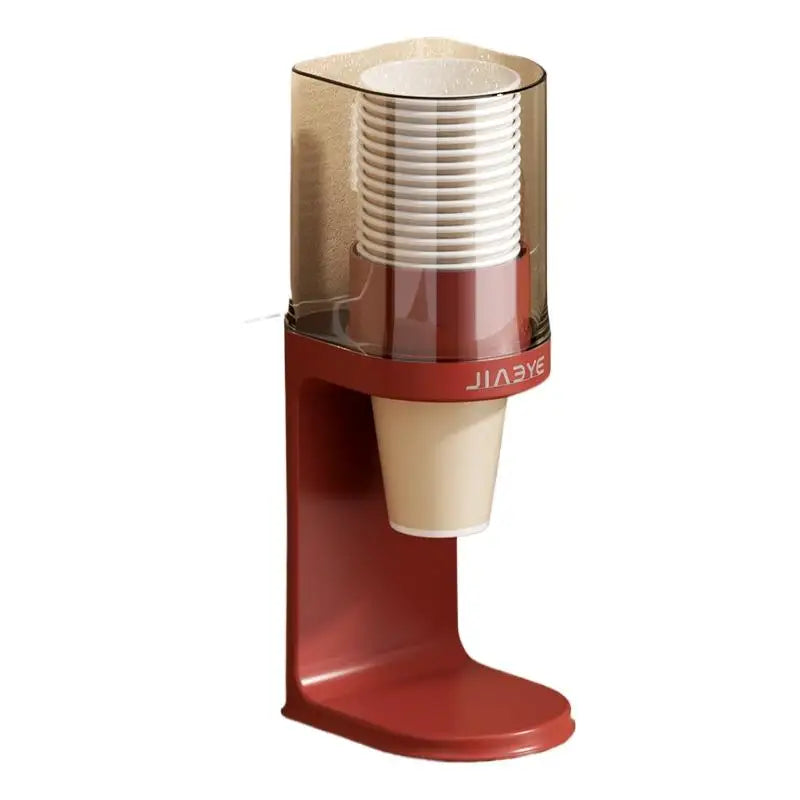 distributeur tasses moderne ridge beige rouge cuisine réutilisable abs plastique maison