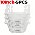 plateau suspendu cache pot transparent moderne pot fleurs crochets métalliques pratique 10 12 pouces