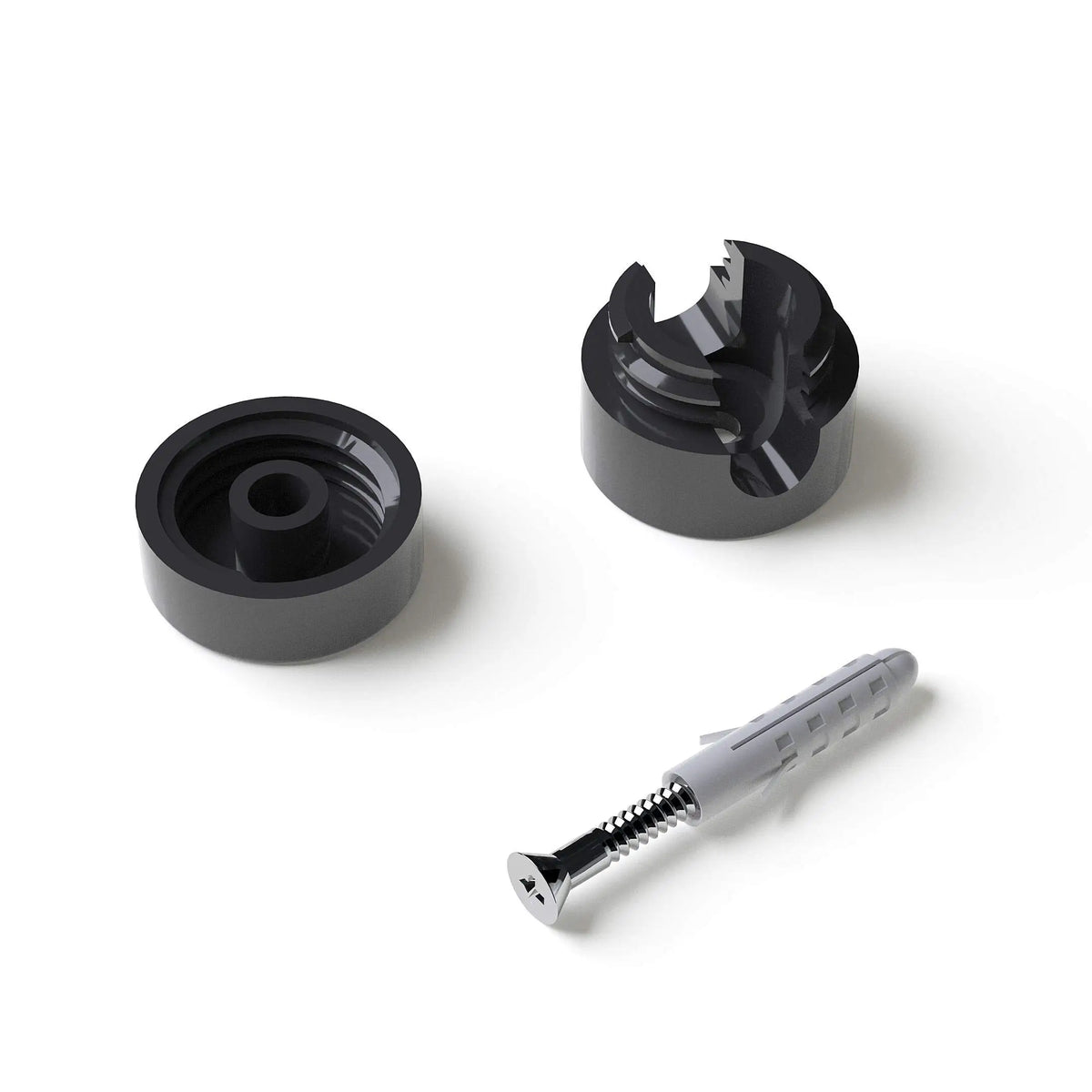 cache câble suspension noir blanc vis moderne abs rond lisse opaquet bases lampes