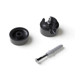 cache câble suspension noir blanc vis moderne abs rond lisse opaquet bases lampes
