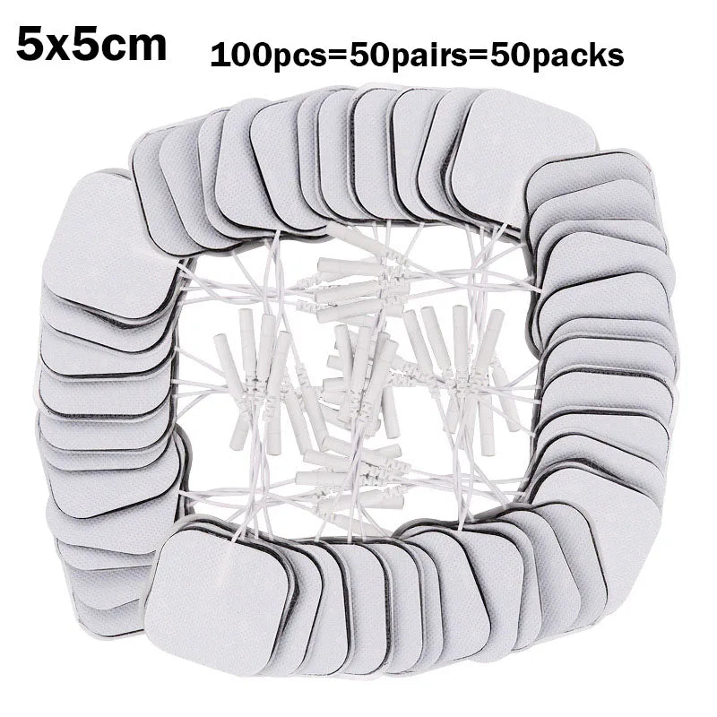 électrodes électrostimulation adhésives blanches 20 pièces thérapie micro perforées rechargeables