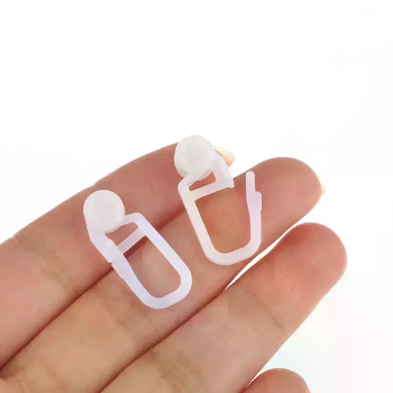 clips rideau blanc moderne soie enrouleur store lit opaques 50pcs universels coulissants
