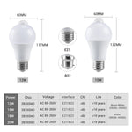 ampoule led blanc froide e27 b22 détecteur mouvement sensoriel moderne 12w 15w 18w 20w