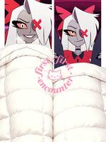 housse coussin dakimakura anime fille cosplay blanc gris rouge lit grande taille