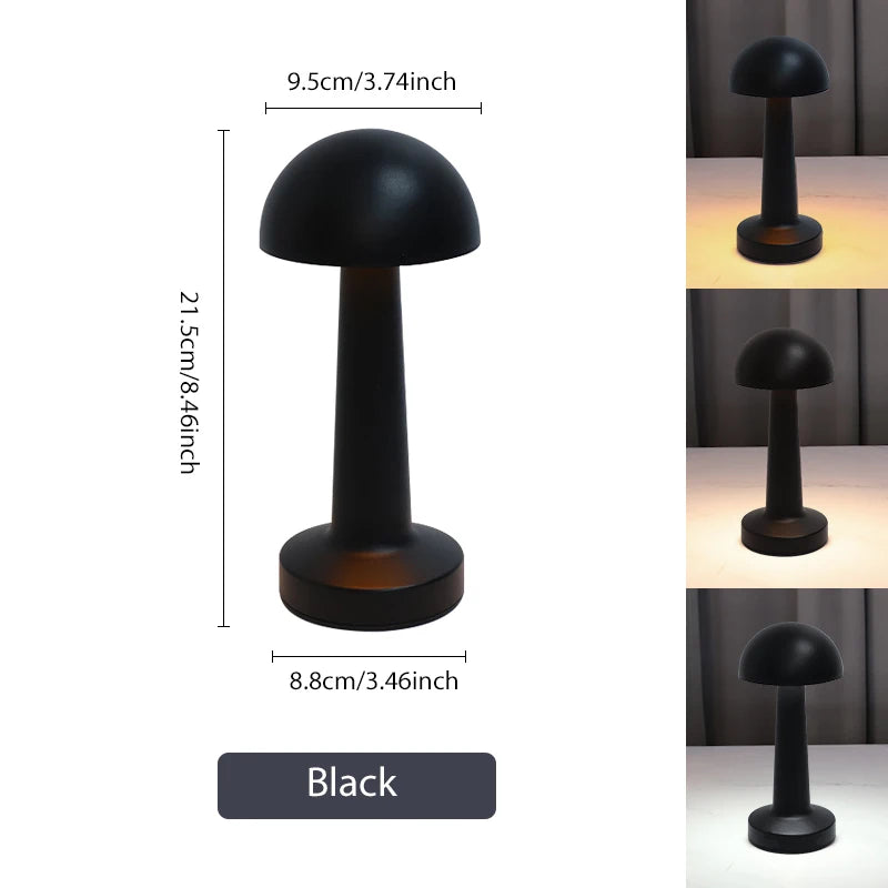 lampe table moderne rechargeable led tactile chambre salon blanc noir or rose gold argent