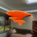 support mural moderne plastique orange blanc rouge rayures verticales adhésif maison déco multifonctionnel