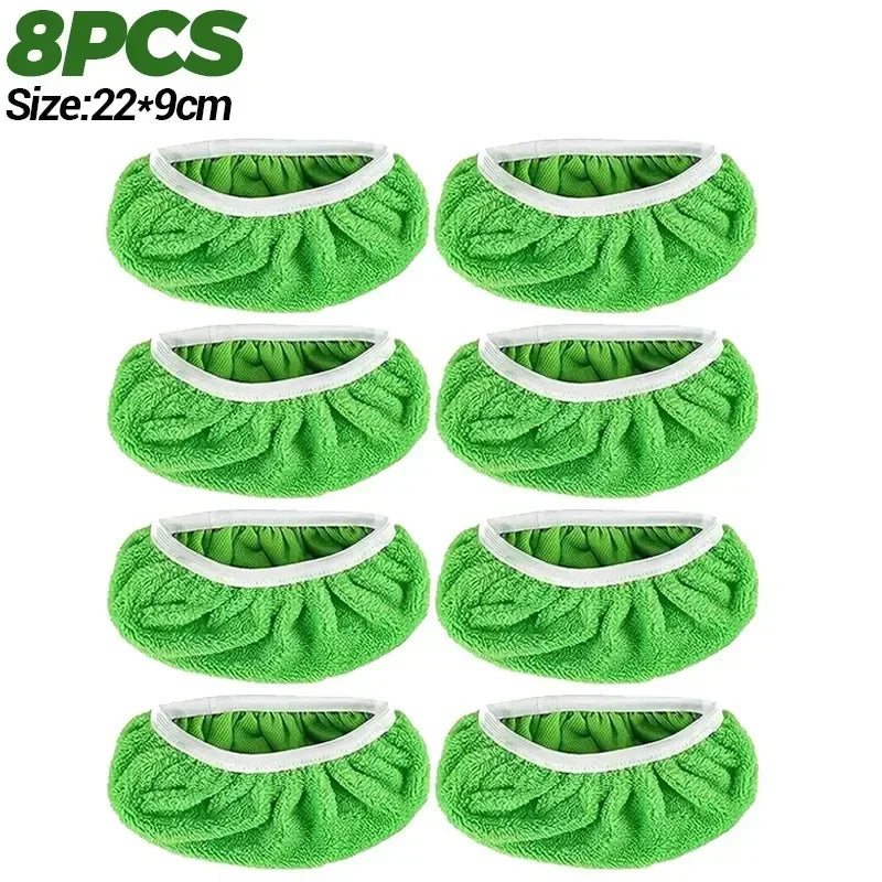 tampon microfibre vert doux absorbant clip pratique nettoyage sol meubles humidification écologique rechargeable