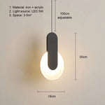 Lampes suspendues modernes minimaliste câble suspension plaque fixation globes opale abatjour blanc noir chambre
