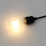 ampoule filament noir transparent moderne câble e27 étanche 1m 5m rond lisse