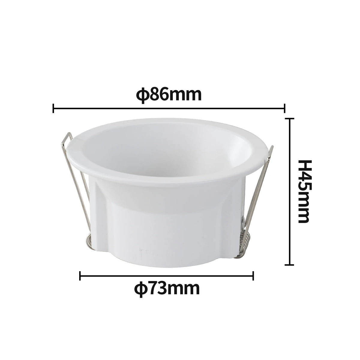 spot lumineux noir blanc moderne clip gu10 35mm aluminium mat