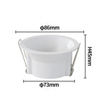 spot lumineux noir blanc moderne clip gu10 35mm aluminium mat