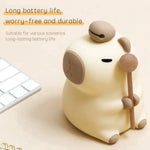 lampe nuit capybara forme animale mignonne beige marron enfants cartoon