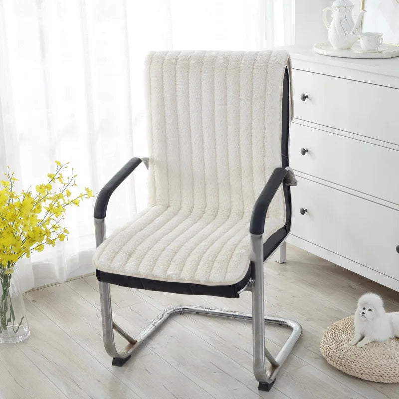 coussin chaise moelleux velours beige rose gris motifs rayés moderne amovible lavable