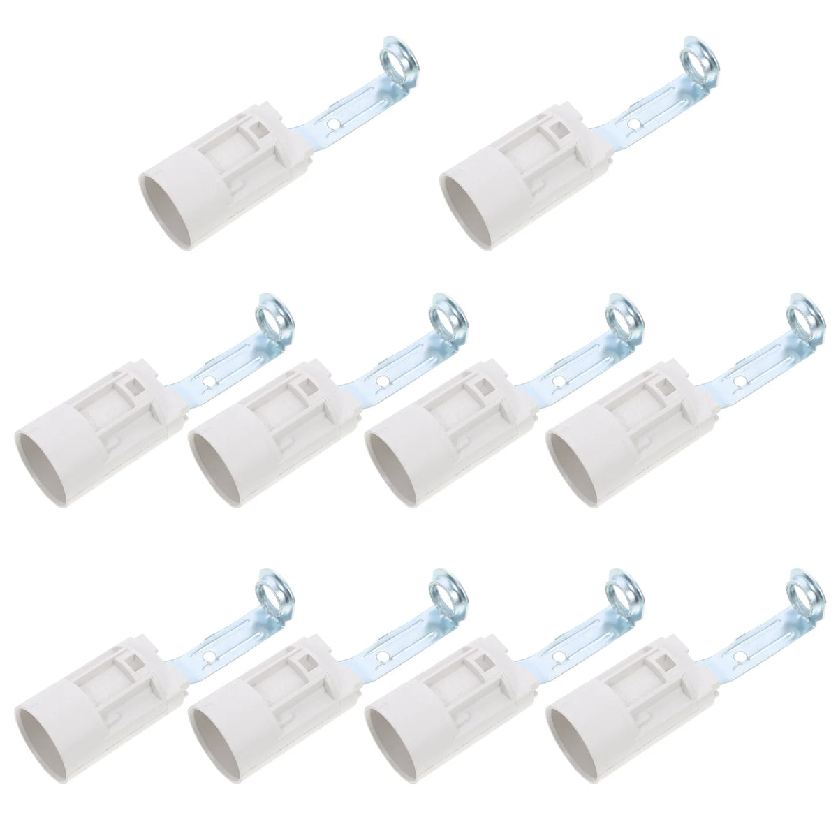 socquettes E14 blanc bleu clair modernes finition lisse bases lampes remplacement lustres appliques murales
