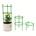 Support plante structure circulaire vert moderne fixations elbows jardin 17.5cm hauteur 20cm diamètre