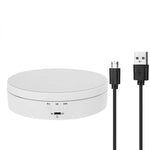support rotatif électrique blanc noir moderne plateau tournant rechargeable bijoux adhésif câble usb