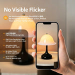 lampe chevet sans fil led rechargeable tactile bleu rose blanc moderne abatjour champignon chambre
