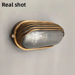 lampe murale led or noir vintage rayures dorées surface lisse extérieure ip55 hydrofuge