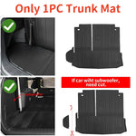 tapis sol voiture toyota highlander 2020 2026 noir rayures horizontales clips all weather full