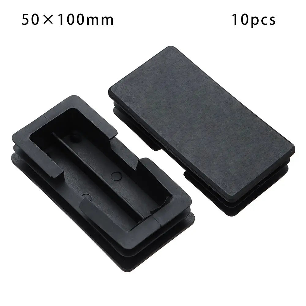 cache pieds adhésifs noirs pratiques rectangle carré anti poussière 10 pièces utilitaires