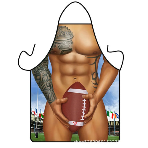 tablier cuisine sans manches toile homme femme motif humour moderne anti taches