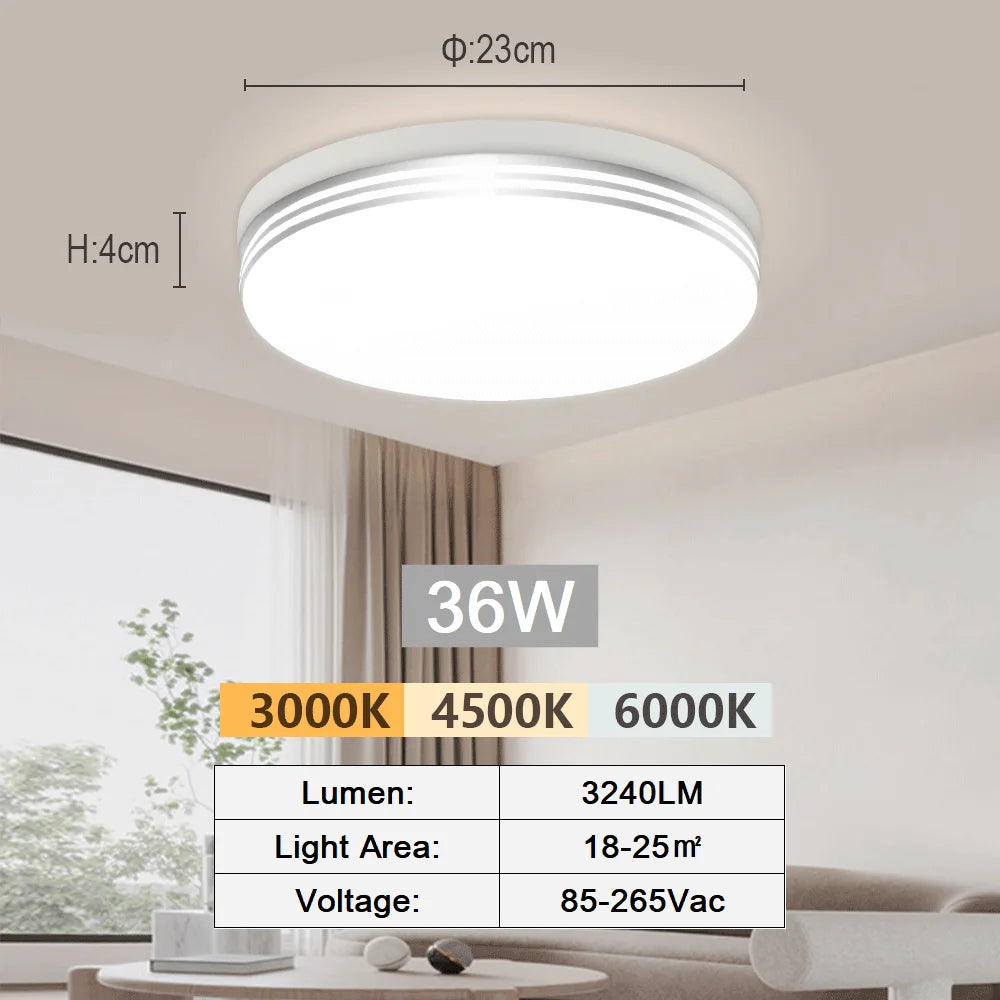plafonnier led moderne blanc économique facile.surface encastrée interrupteur tactileflux lumineux 249 2000w