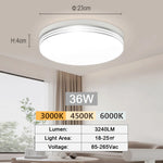 plafonnier led moderne blanc économique facile.surface encastrée interrupteur tactileflux lumineux 249 2000w
