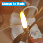 décoration anniversaire bougie flash led jaune moderne 3v adhésif modes