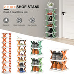 étagère chaussures empilable plastique modulable petit meuble rangement vertical gain place