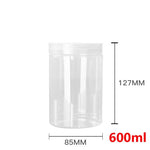 boîtes plastique transparentes qualité alimentaire 250ml 1000ml moderne rangement cuisine