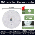 plaque led ronde diodes câble blanc moderne lumineuse 12w 18w 24w 36w 48w 72w