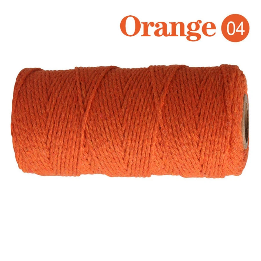 fil coton multicolore texturé naturel 100m 2mm enduit crafts sacs vêtements textiles maison