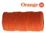 fil coton multicolore texturé naturel 100m 2mm enduit crafts sacs vêtements textiles maison