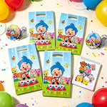 sacs anniversaire dessins animés stickers autocollants poignées détachables personnages mignons motifs géométriques happy birthday