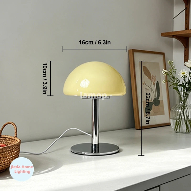 lampe poser moderne jaune blanc contemporain interrupteur tactile verre fer alimentation usb