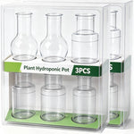 pot hydroponique transparent moderne plante propagation sans motif très clair