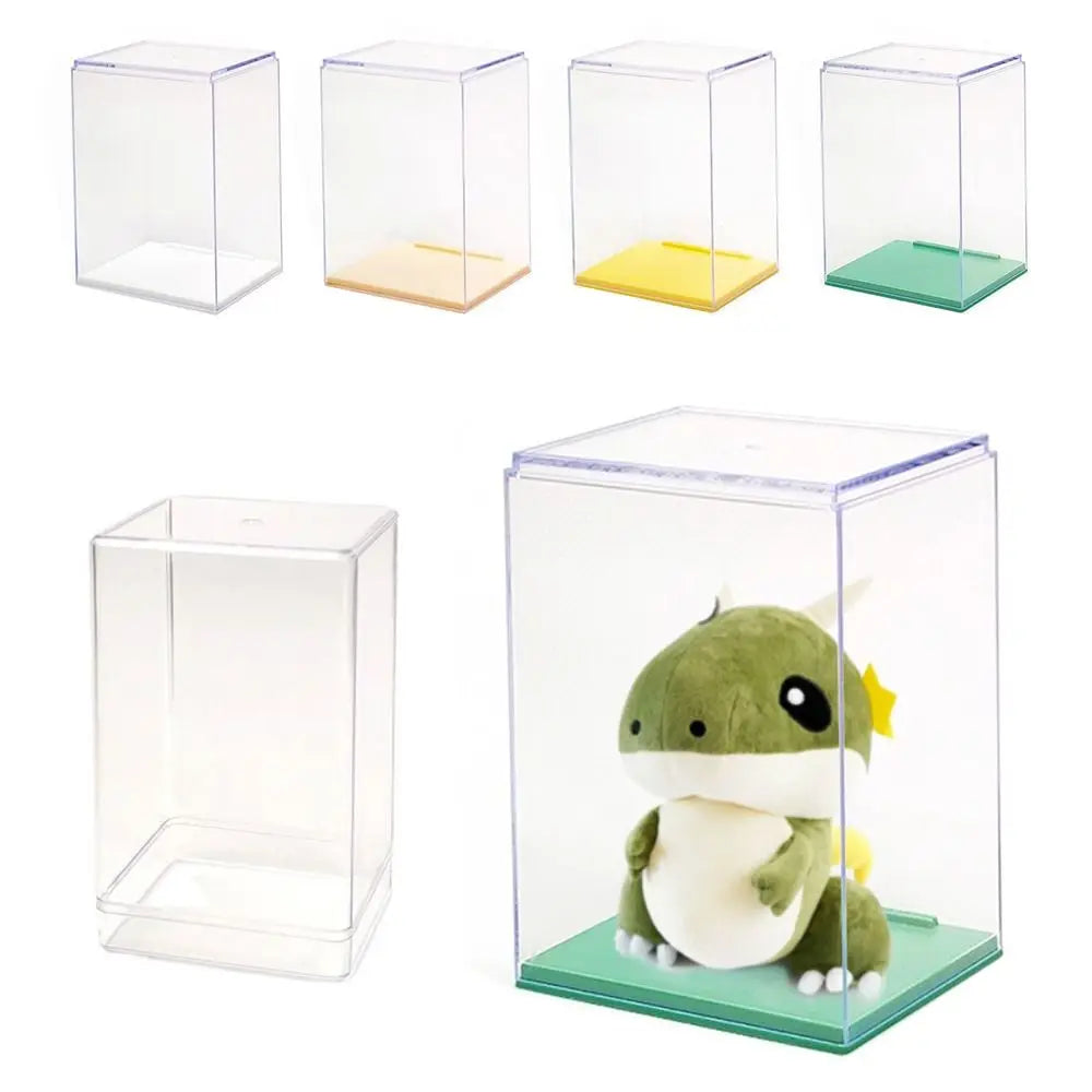 boîtes présentation transparentes fond vert moderne empilables intérieures grandes capacité rangement simple