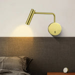 lampe murale moderne or blanc noir minimaliste interrupteur mural articulée éclairage chambre entrée