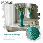 vase moderne résine blanc vert rose plissé minimalisteOpaque maison mariageDecoration