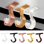 rideau support moderne élégant rose gold noir blanc doré rouge métallique brillant clips tiges