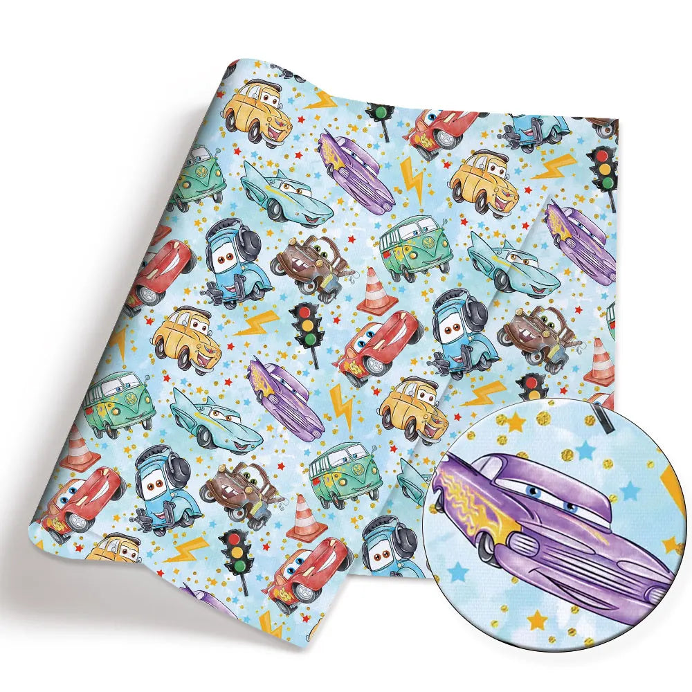 tissu coton disney personnages patchwork rose bleu clair enfants bricolage couture 140x50cm